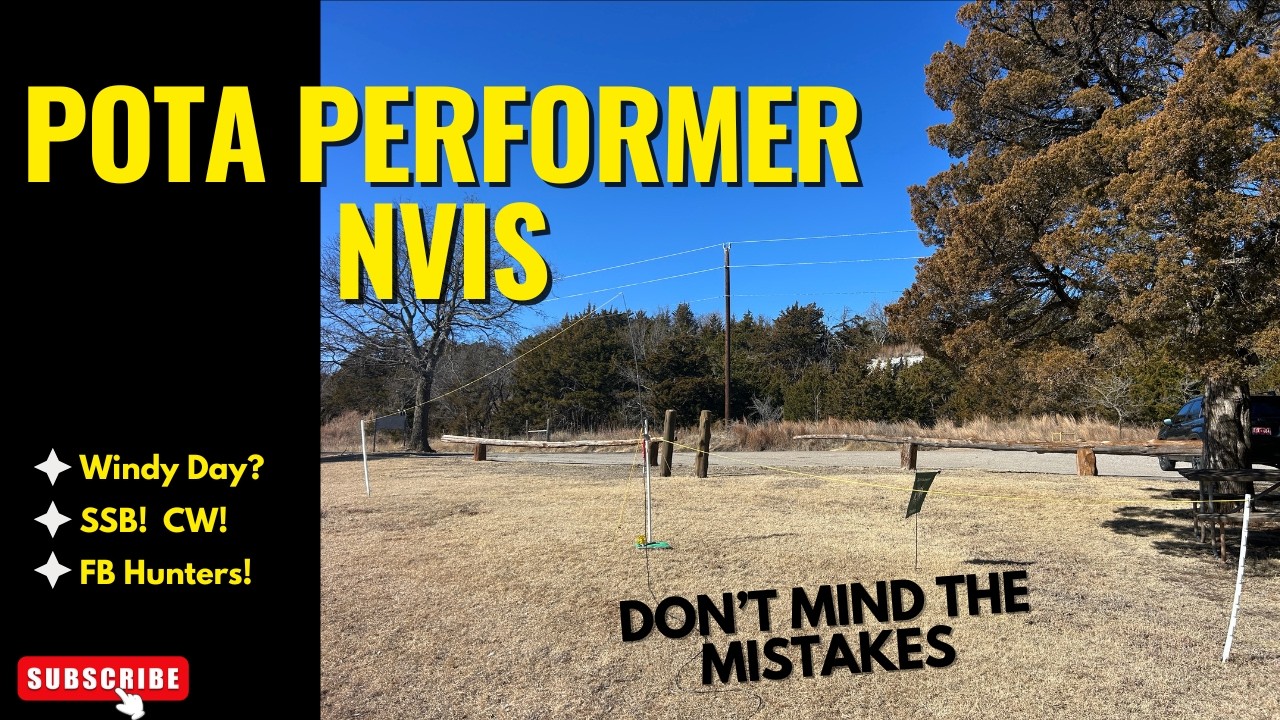 POTA Performer NVIS 2-Fer @ US-2801 US-8640 | 100+ QSOs | CW & SSB | Cold, Windy Oklahoma Activation