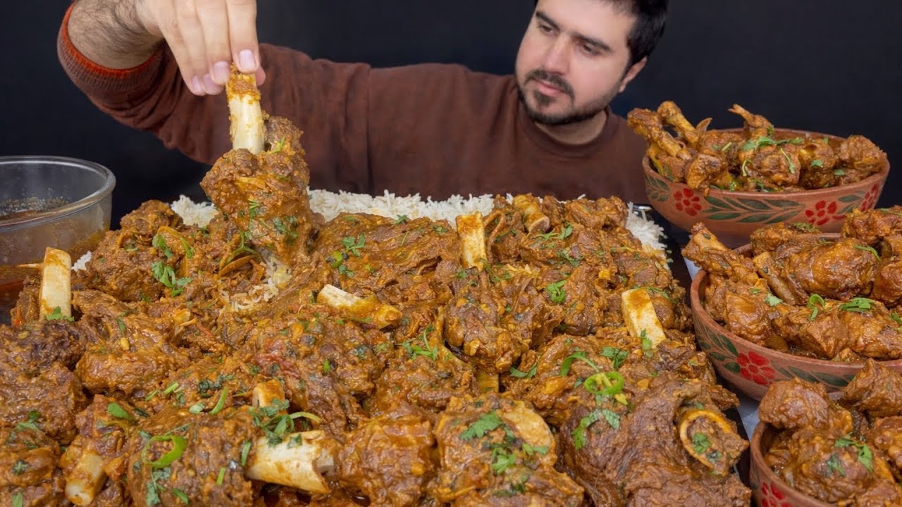 Huge Mutton Nalli & Chops with Rice | Desi Mutton Feast ASMR Eating Show 🍖🔥