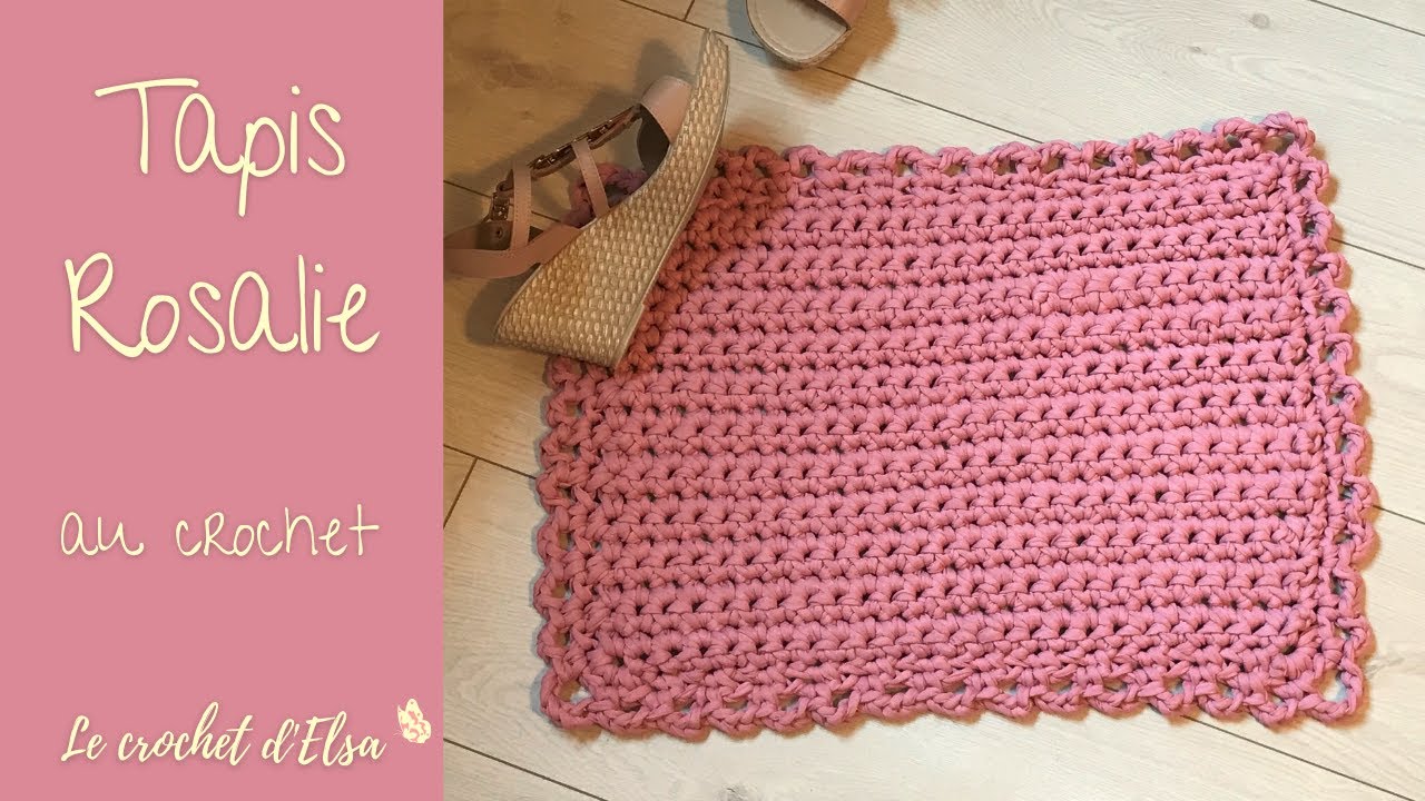 Tapis Rosalie au crochet