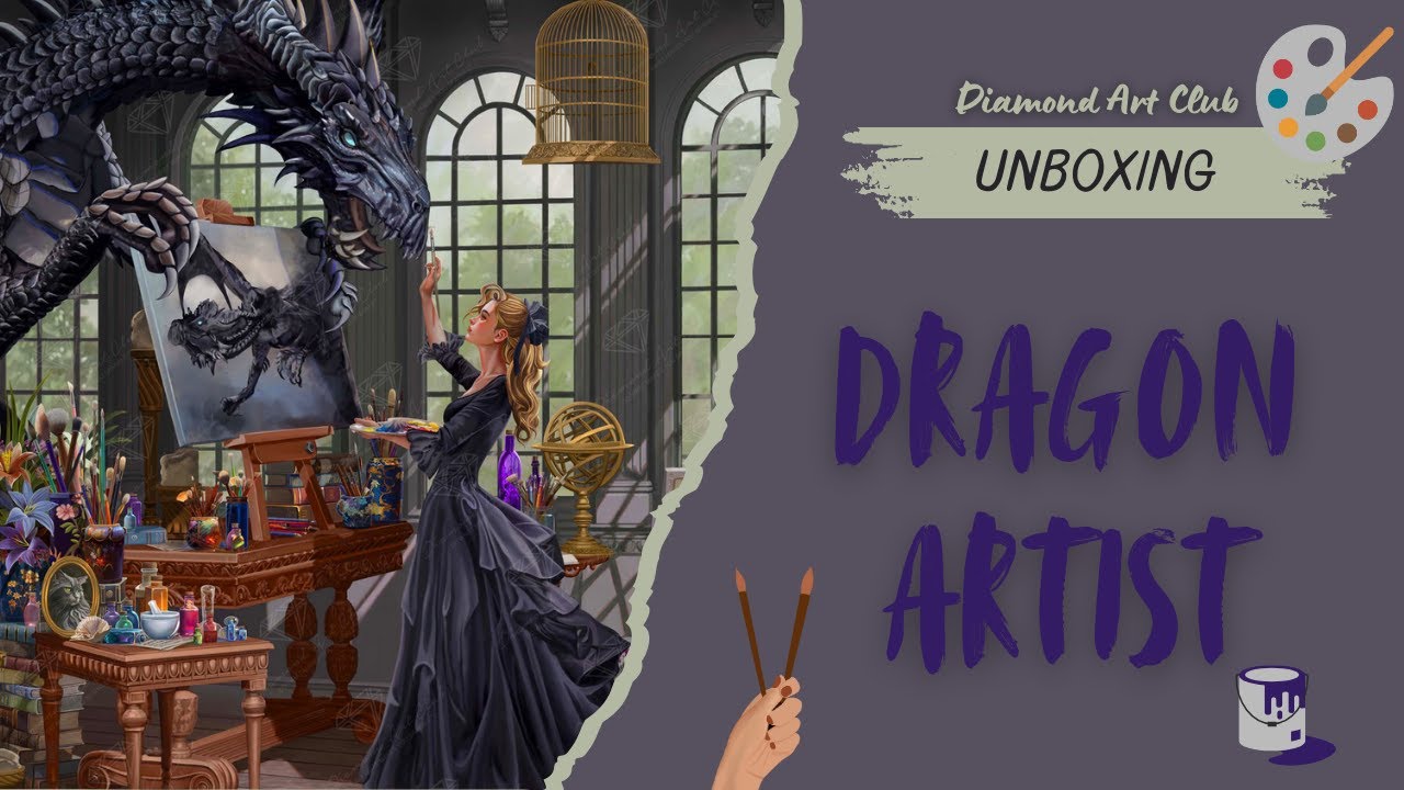 Unboxing Diamond Art Club - Dragon Artist By Nene Thomas