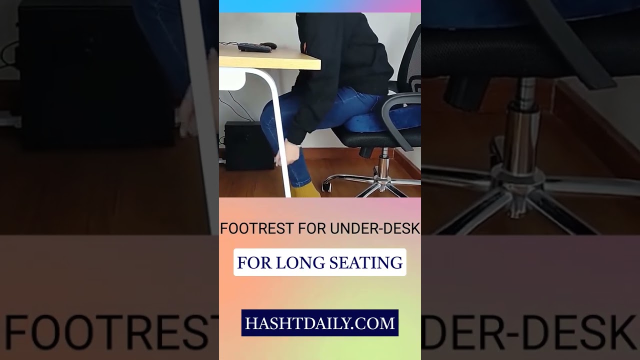 Boost Your Productivity with the Ultimate Under Desk Premium Footrest!