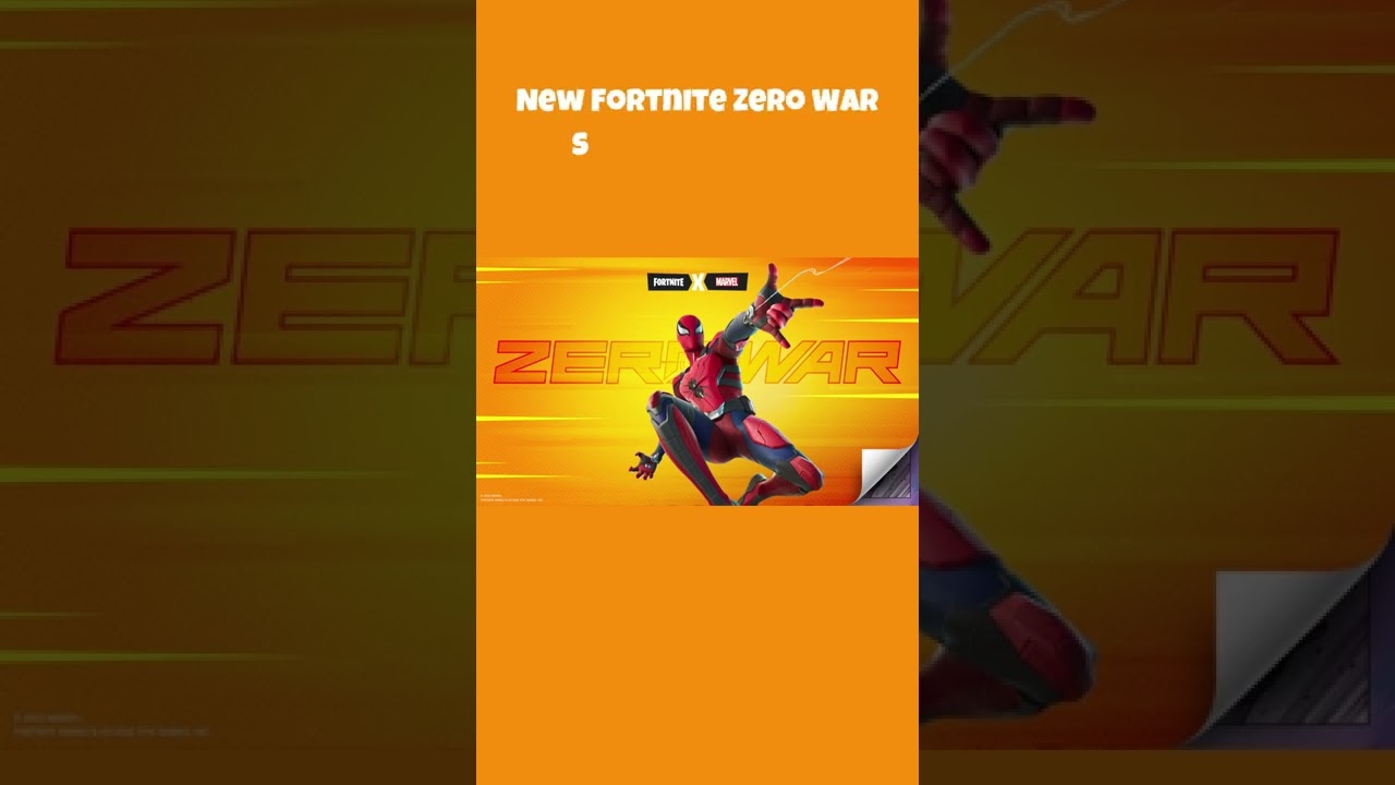 New Fortnite Marvel Zero War Spider Man Skin! #shorts
