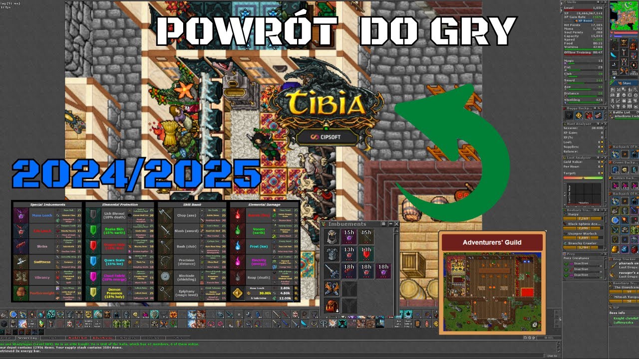 Powrót do Tibii w pigułce - Tutorial 2024/2025