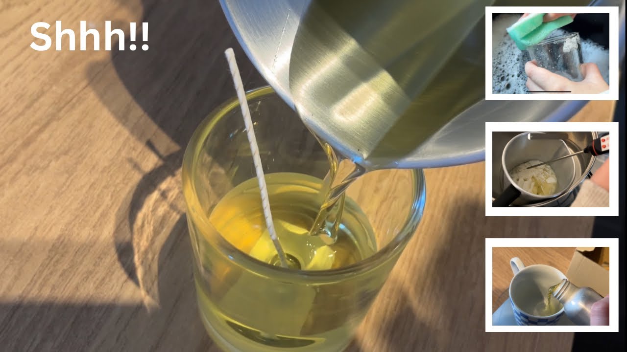 ASMR style - Making Candles At Home with Nature C3 Soy Wax -Episode 3 -