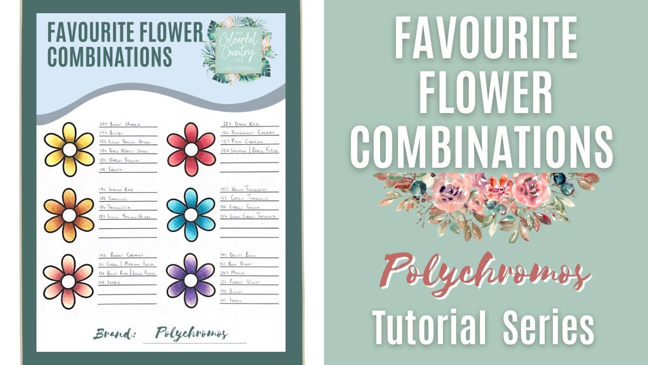 Polychromos Colouring Tutorial | Spotlight Series: Favourite Flower Combinations