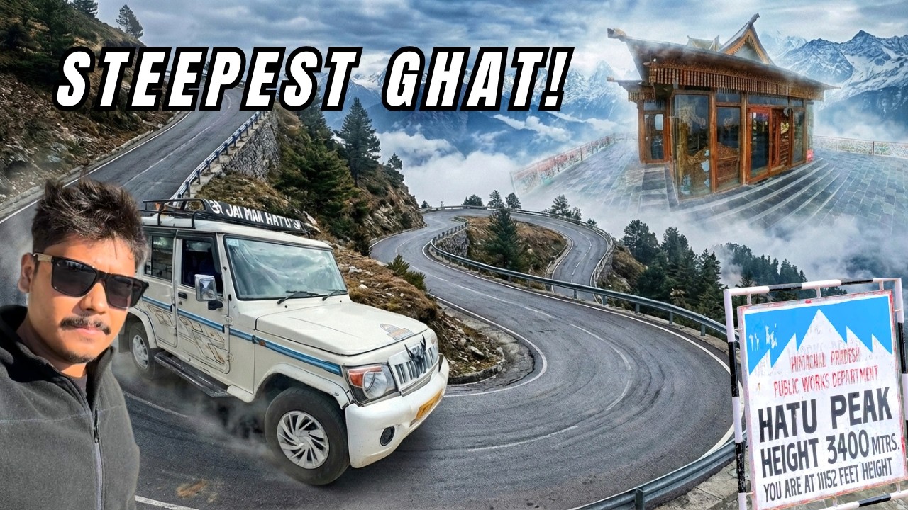 India’s Steepest Ghat Climb! Hatu Peak (11,152 ft) | Mandir in Clouds