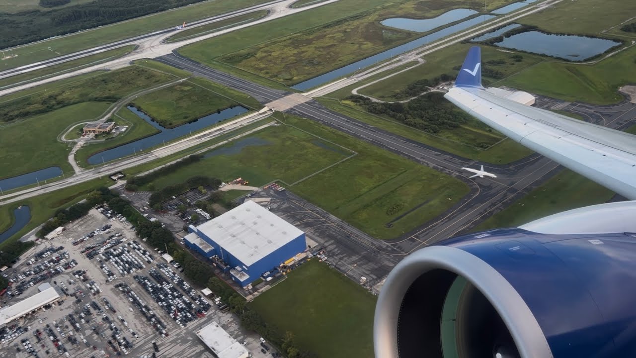 Breeze Airways Airbus A220-300 Takeoff From Orlando International Airport