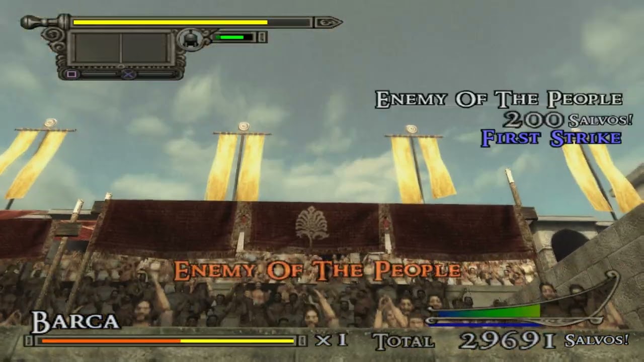 Shadow of Rome(Extreme Difficulty) - #14 - City Arena Final Round(Barca) (4K60FPS) GOLD
