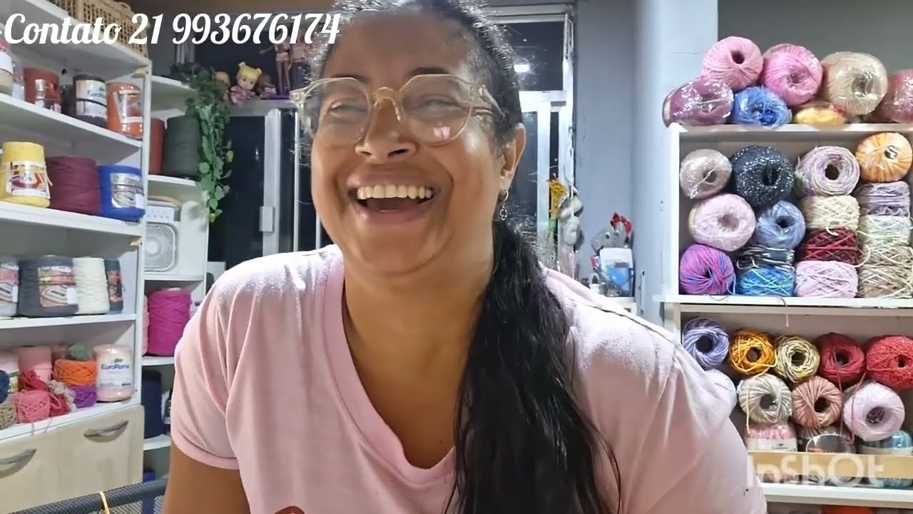 Olha a alegria da crocheteira.  Venham conferir tudo que produzi. #crochet ##viralvideo #verão 