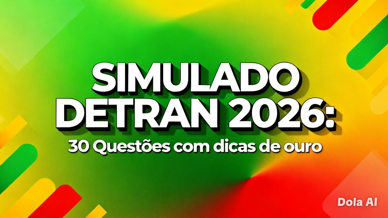 GABARITE A PROVA DO DETRAN 2026: 30 QUESTÕES QUE MAIS CAEM NA TEÓRICA COM DICAS