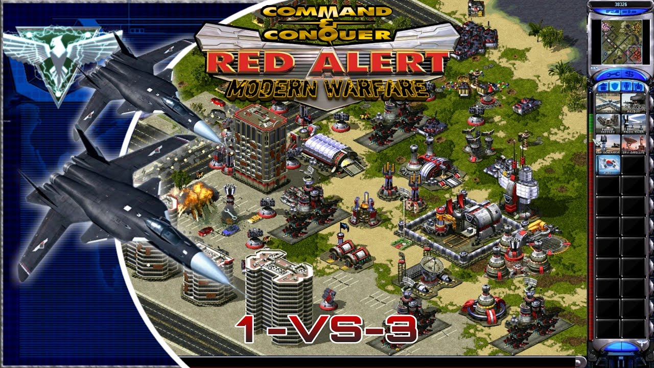 Red Alert 2 - Modern Warfare Mod | Black Eagle Reporting | Random VS 3  | Hard AI | Pure Sound