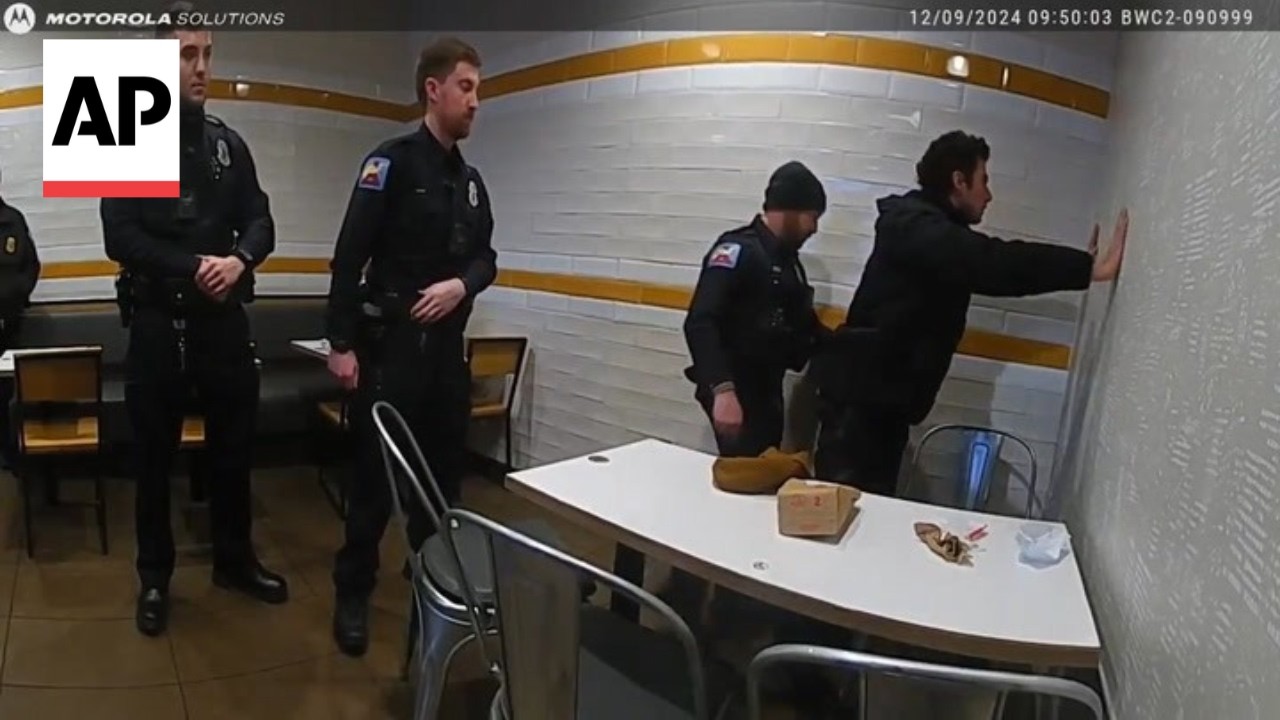 New bodycam video shows police arresting Luigi Mangione at a McDonald&rsquo;s