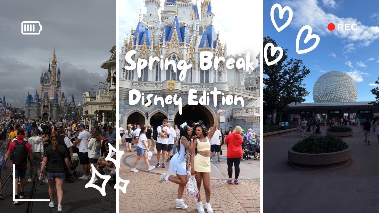 LET'S GO TO DISNEY WORLD! I magic kingdom + epcot I spring break: college diaries #3 📝