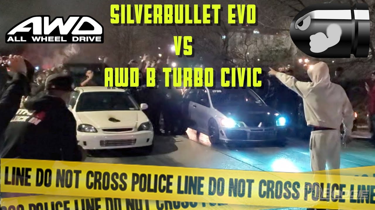 Silverbullet EVO против AWD B Series Turbo Civic