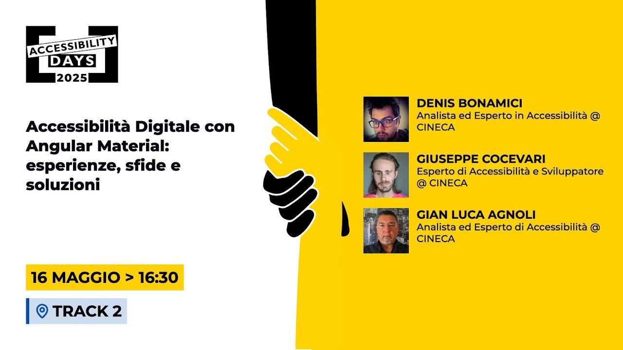 Accessibilità Digitale con Angular Material: esperienze, sfide e soluzioni