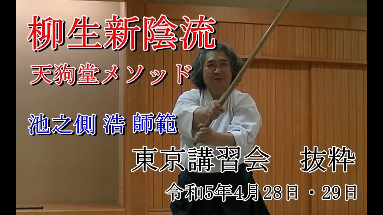 柳生新陰流　柳生天狗堂　池之側浩師範　東京講習会抜粋