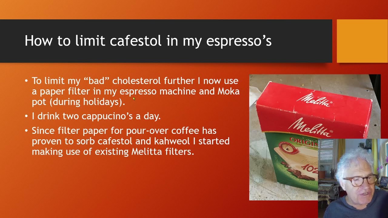 A simple way to reduce cafestol in espresso machines and Moka pots. Lower your LDL cholesterol.