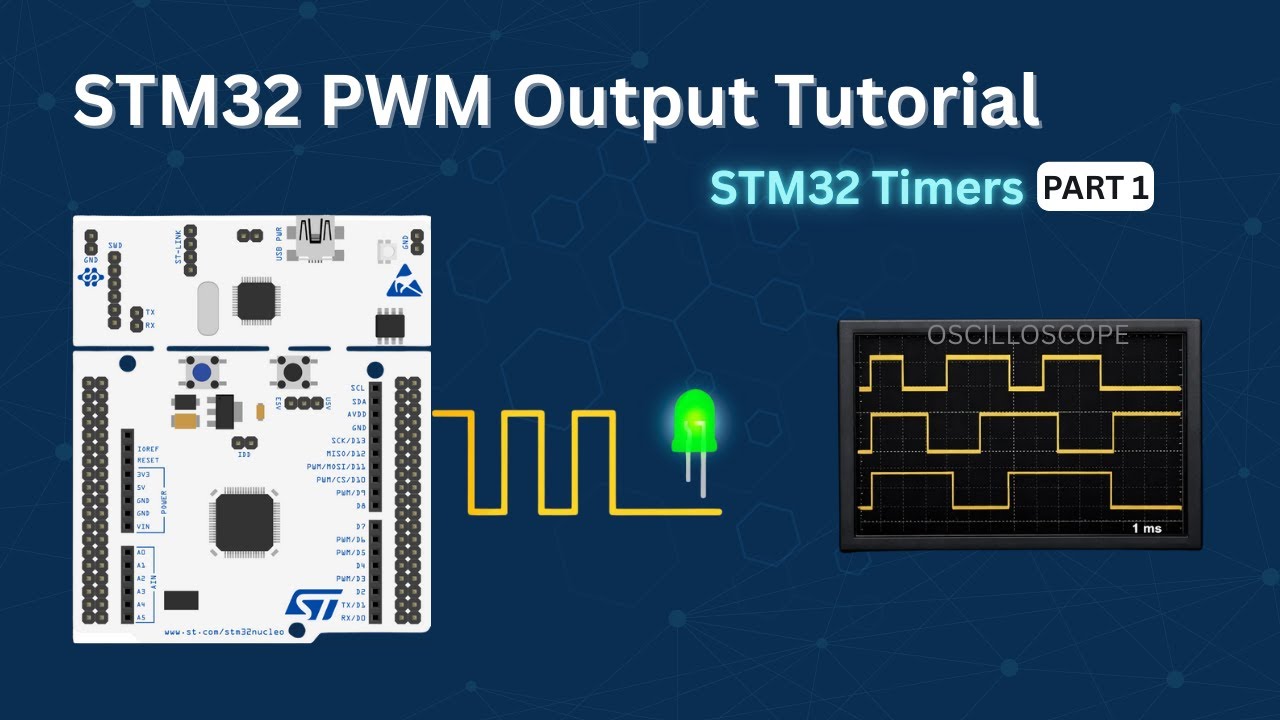 STM32 Timers (PART 1): How to Generate PWM Output with/without DMA