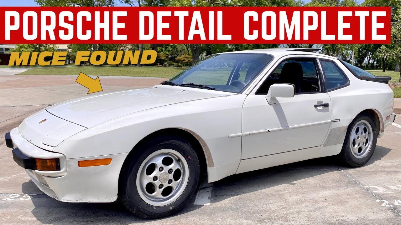 The $500 Porsche 944 Detailing TRANSFORMATION Is COMPLETE *Mice Found*