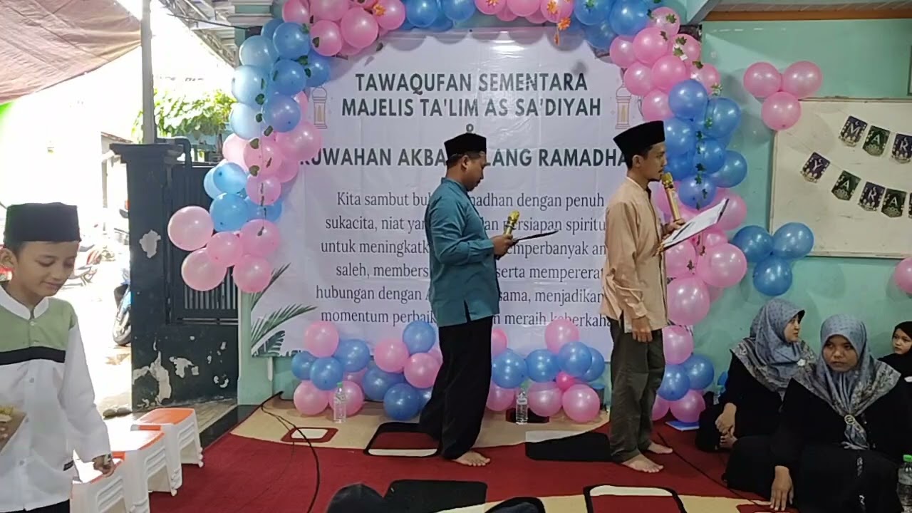 Pembacaan surat alfatihah, niat puasa, kuis, dan lainnya 