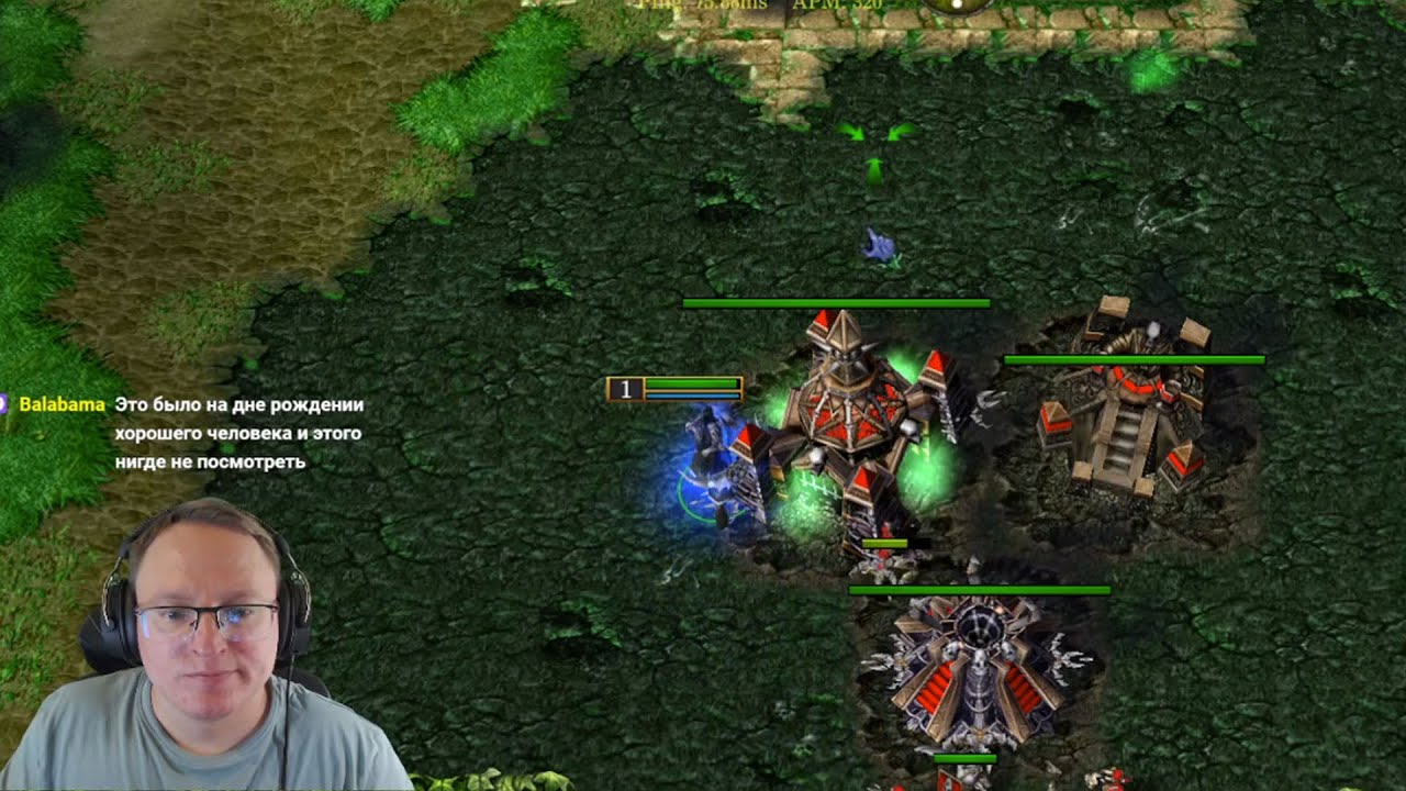 Ночной Warcraft III от Вудуша | Night Elf vs Undead | 27.08.2022