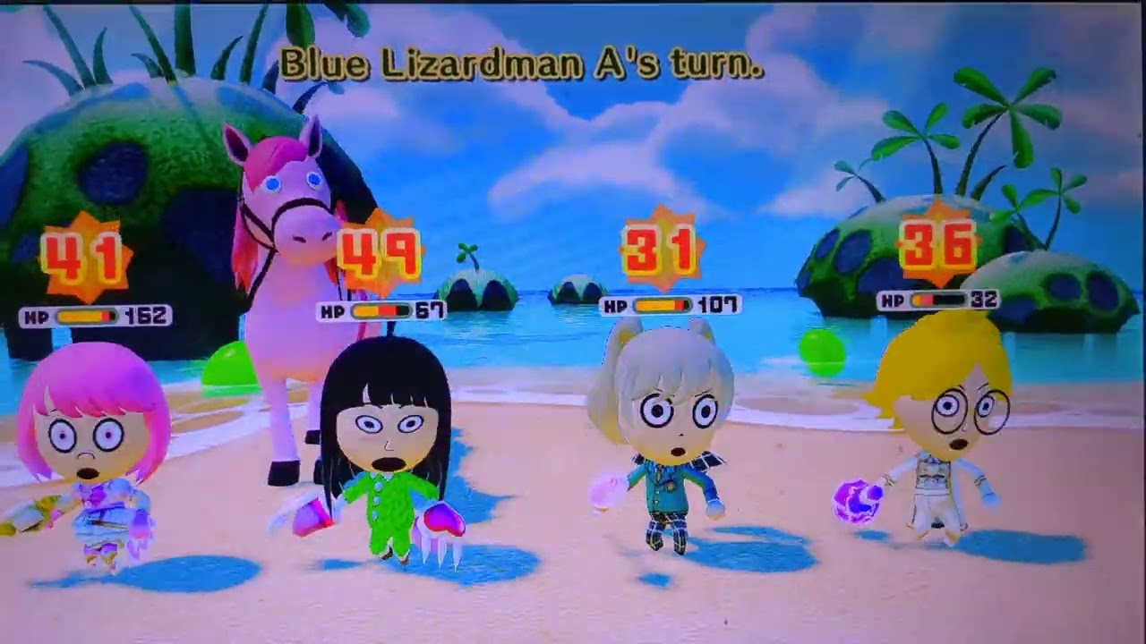 Miitopia part 239- Toadlee and Pinkie camp outside at night