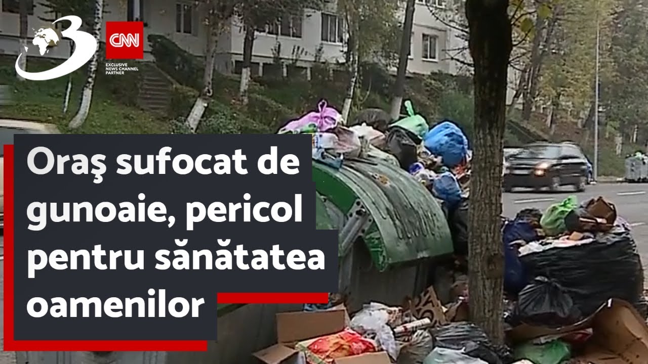 Oraş sufocat de gunoaie, pericol pentru sănătatea oamenilor