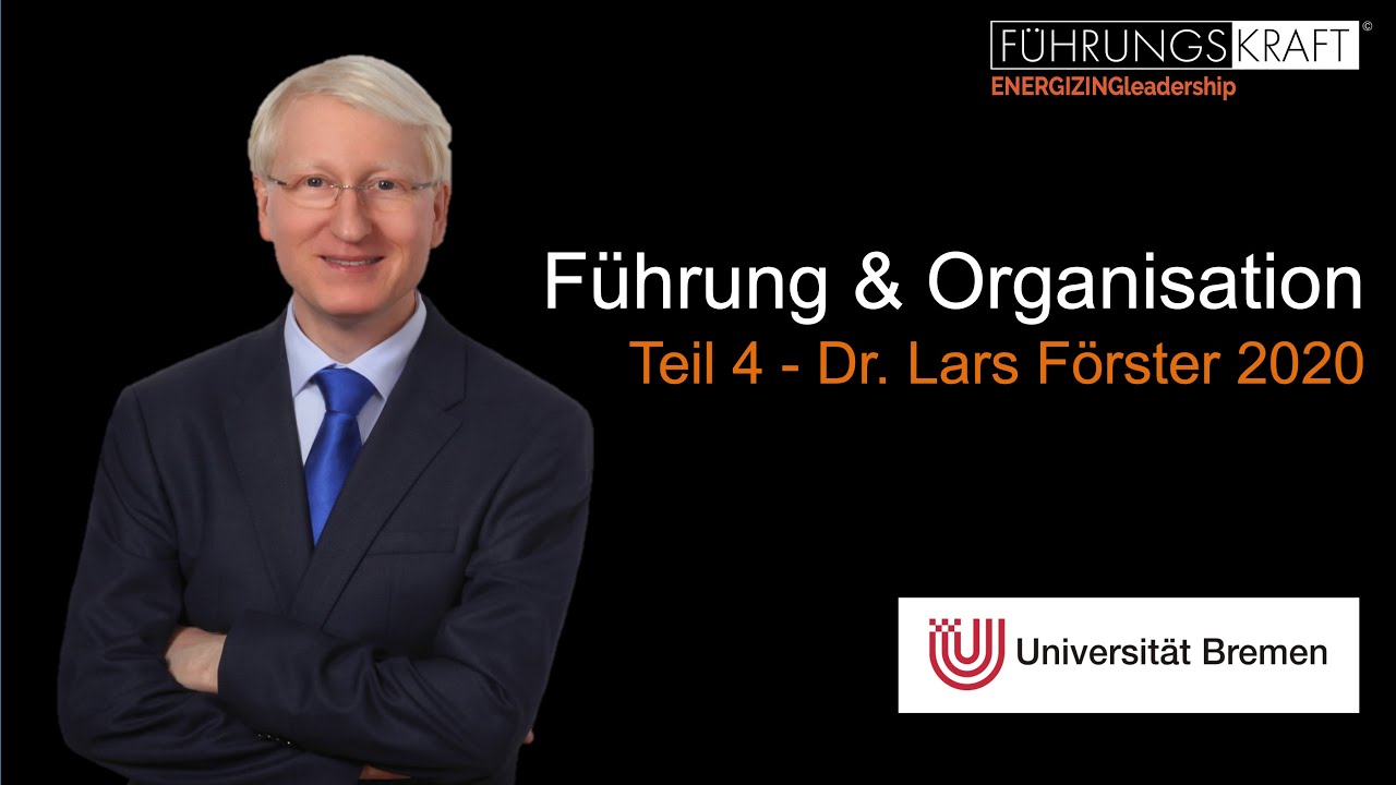Führung & Organisation  Teil 4   Die Fusion   Universität Bremen   Dr  Lars Förster