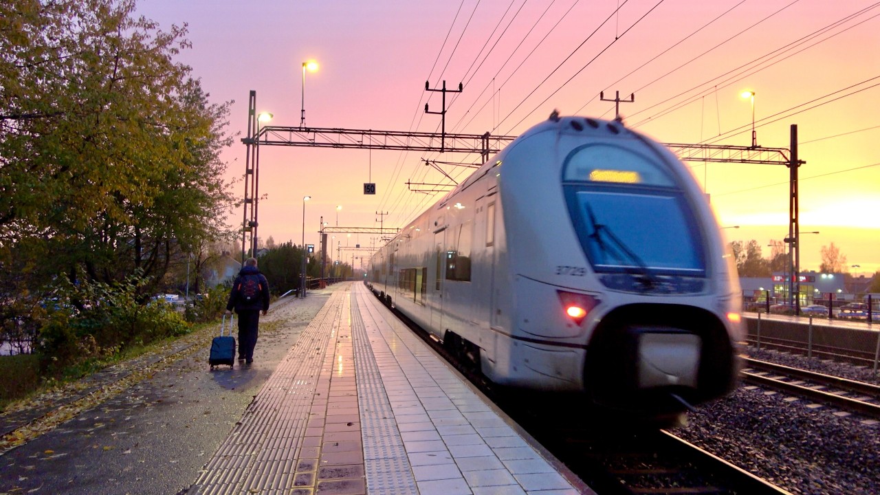 Trains at Töreboda station (Sweden) - Autumn 2025