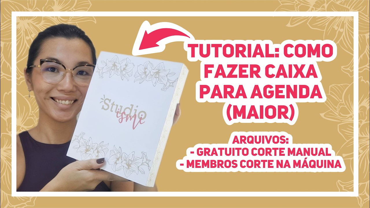 COMO FAZER CAIXA PARA AGENDA A5+ COM PASSO A PASSO E MOLDE GRATUITO