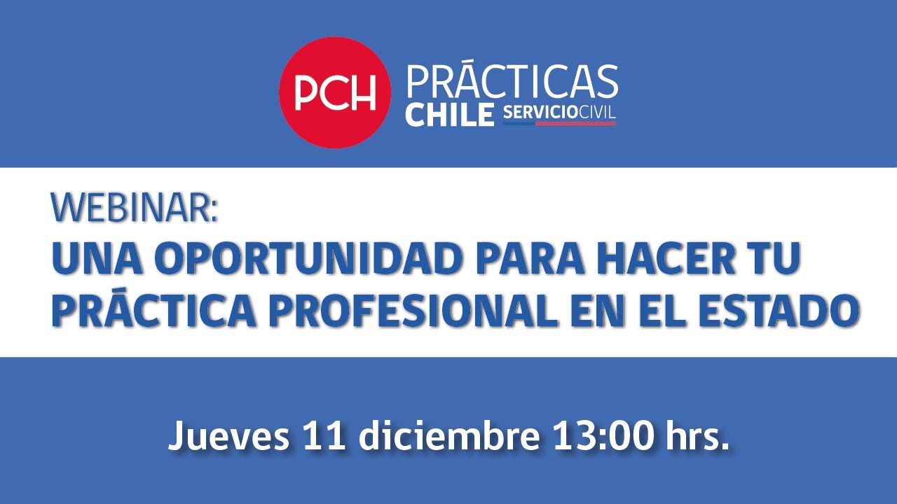 Webinar Prácticas Chile: 