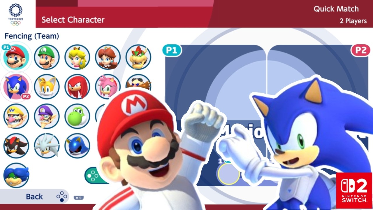 Mario X Sonic | MARIO AND SONIC AT TOKYO 2020 | Gameplay (2 Players)