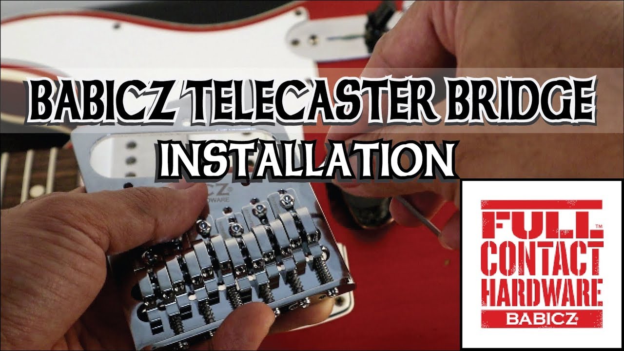 BABICZ TELECASTER BRIDGE INSTALLATION | FENDER USA CUSTOM SHOP |  ALVIN DE LEON (2019)