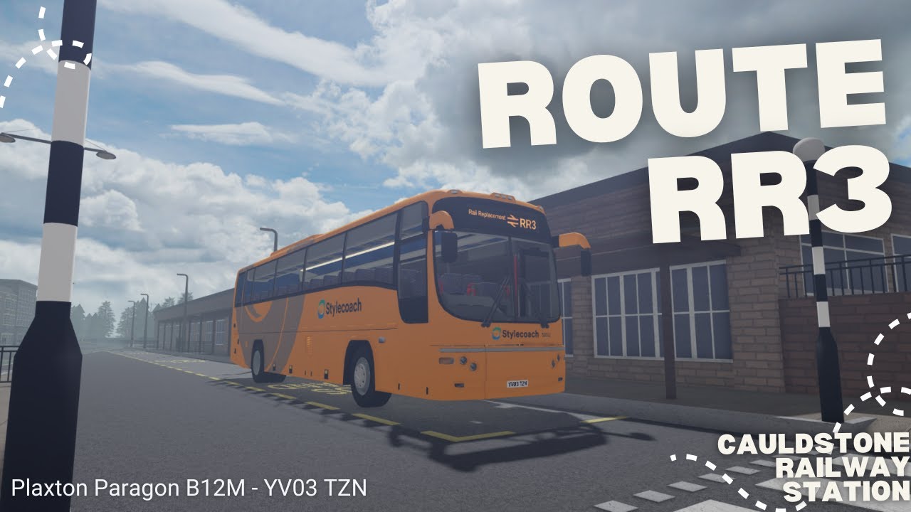 Driving RR3 🚍 | Plaxton Paragon | Arndale & Country (Arndale Railway Station → Cauldstone) | Roblox