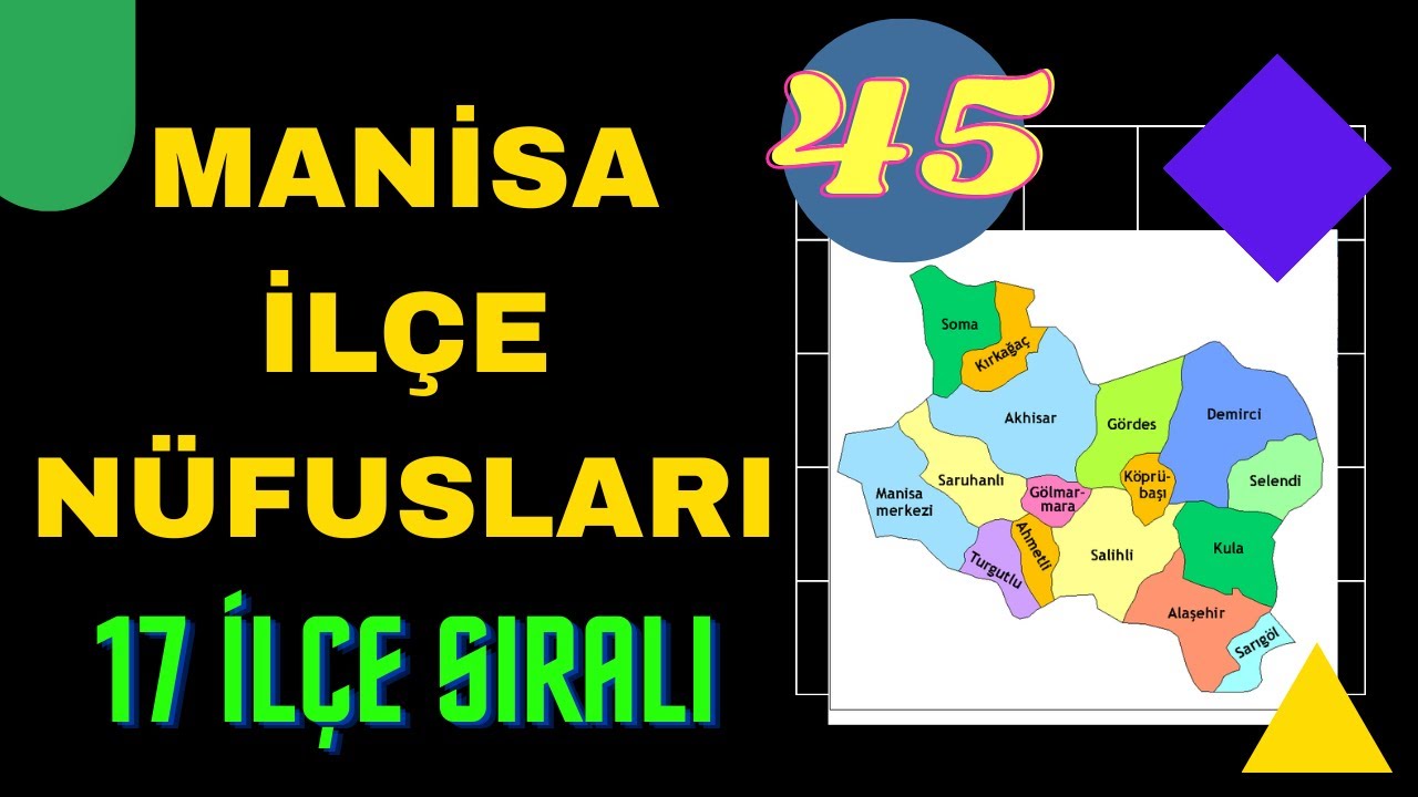 Manisa Nüfusu  - Manisa İlçe Nüfusları - Manisa Nüfusu Ne Kadar? - Turgutlu Nüfusu
