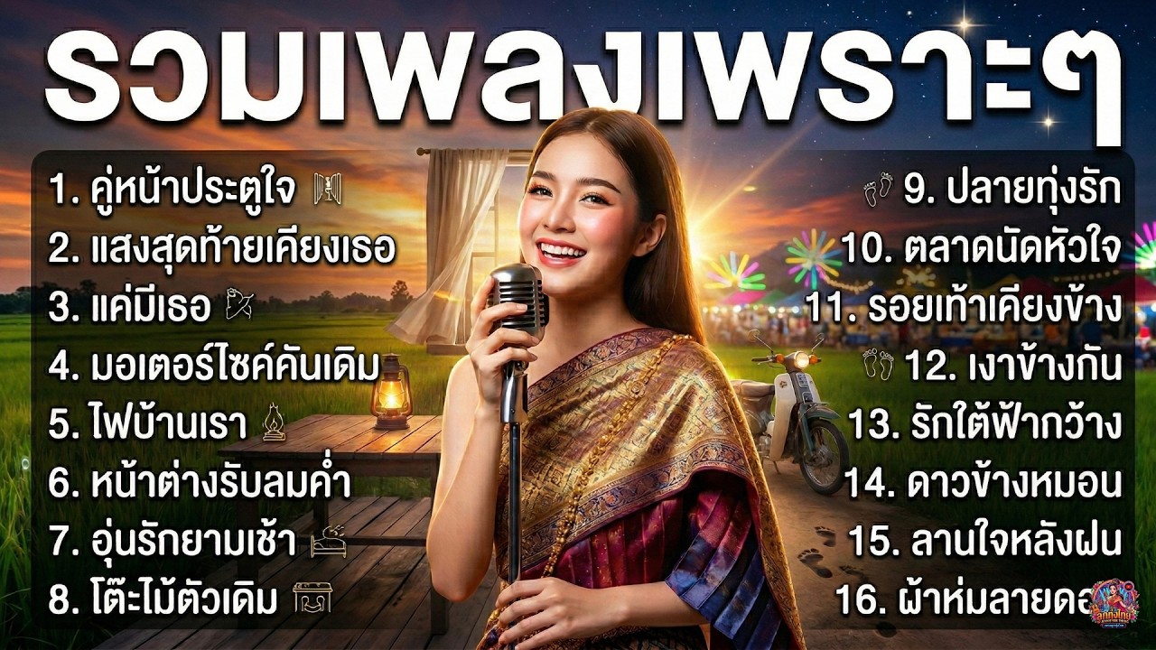 รวมเพลงเพราะๆ เพลงลูกทุ่งผู้หญิงร้อง รักหวานละมุน 💗 ซึ้งกินใจ ฟังยาวๆ ไม่เศร้า