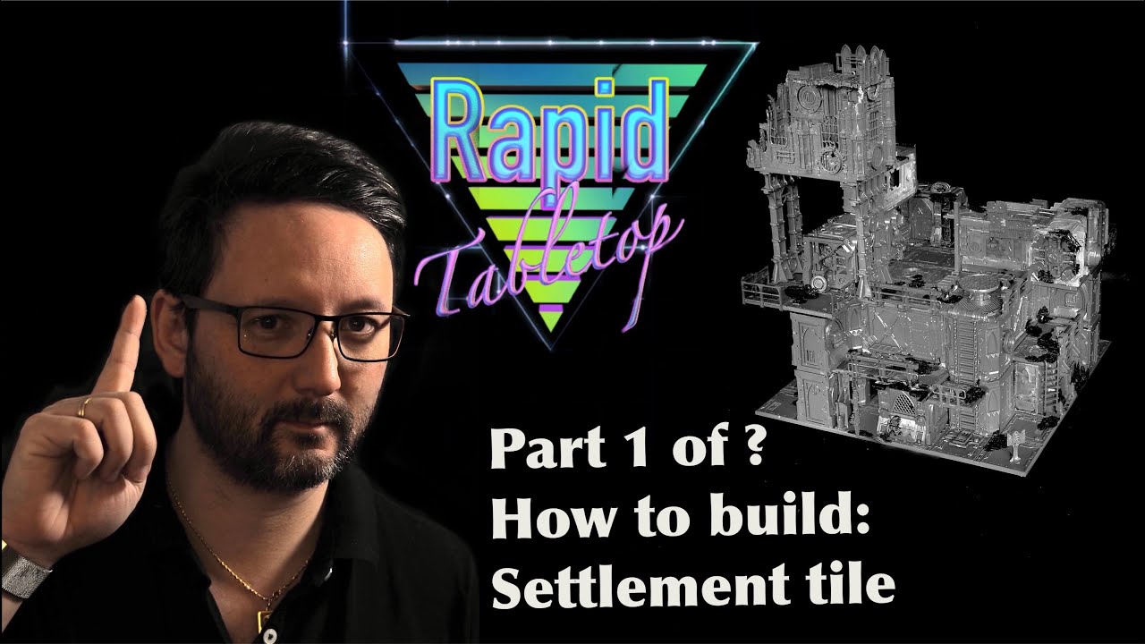 How to build Necromunda terrain - Settlement tile part 1