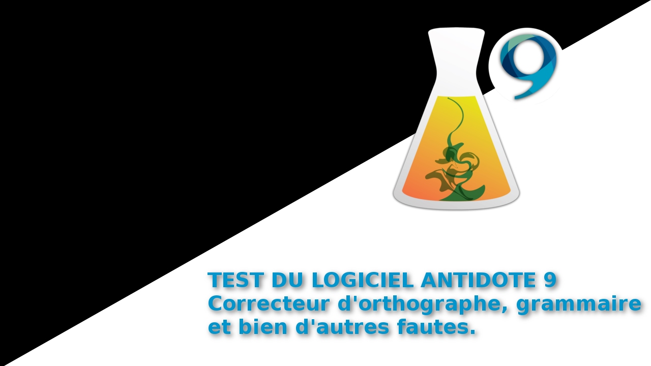 Présentation du logiciel Antidote 9 correcteur d'orthographe et grammaire