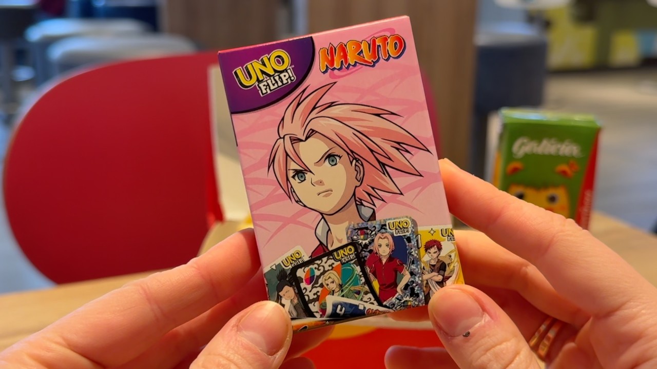🤩 This Naruto UNO Happy Meal Game is So Cool 🔴 Naruto Uno Flip Unboxing