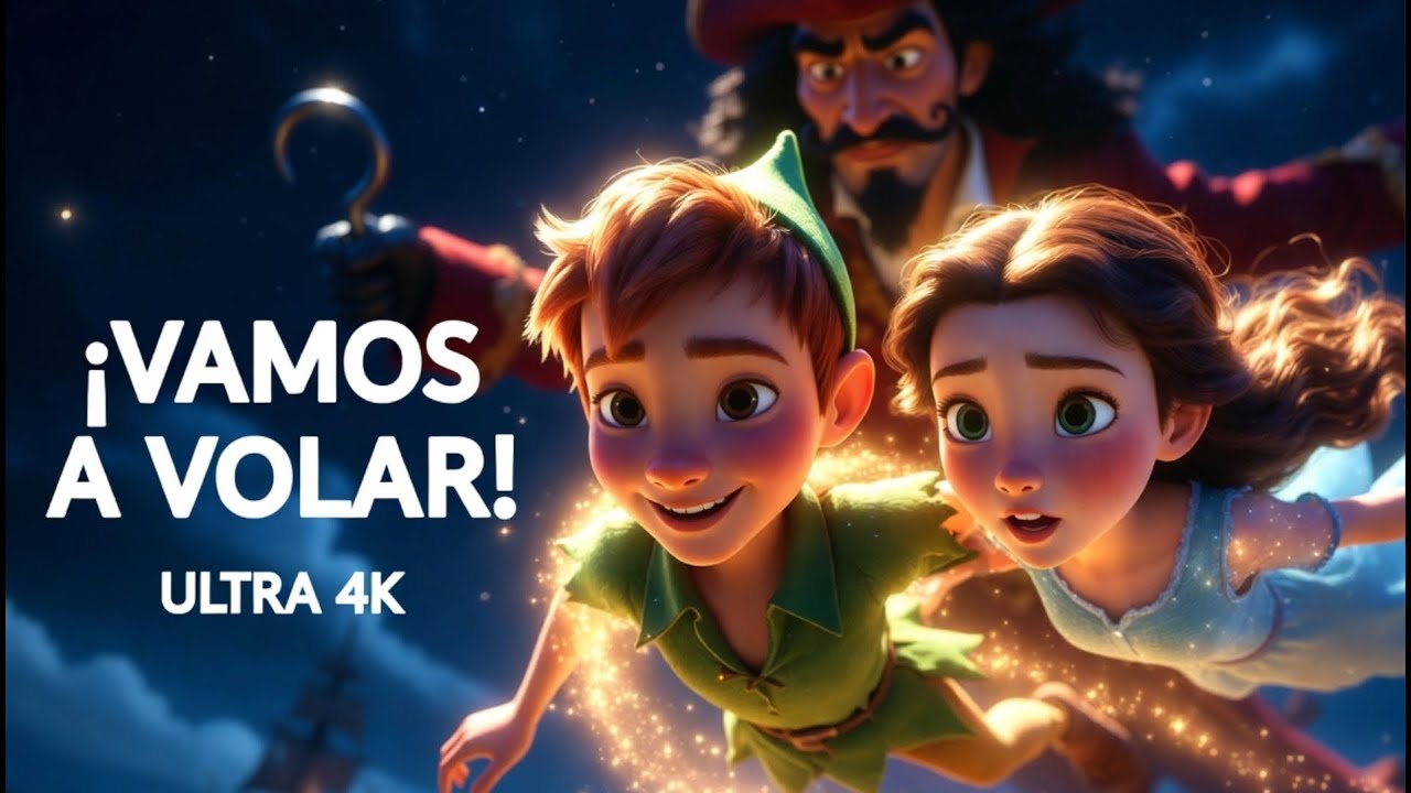PETER PAN cuento completo para niños 🧚✨ Aventuras en Nunca Jamás | Dibujos animados en español