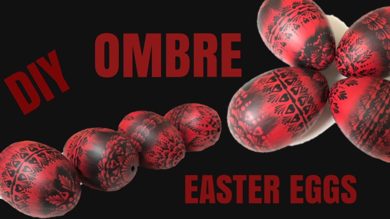 DIY Acrylic Ombre Easter Eggs Pysanky By Gitka Schmidtova