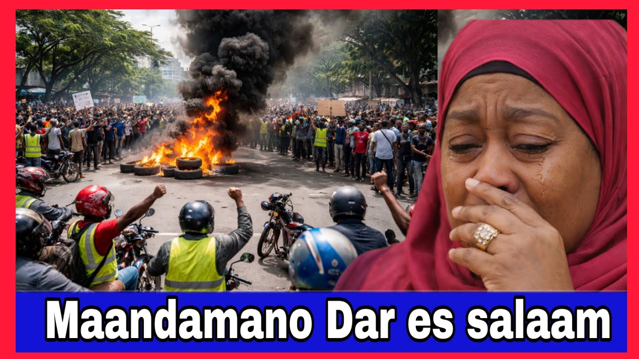 Maandamano yalipuka Dar es salaam Kati kati ya Jiji;Samia Ajutia maamuzi ya kibofu kuzuia boda boda