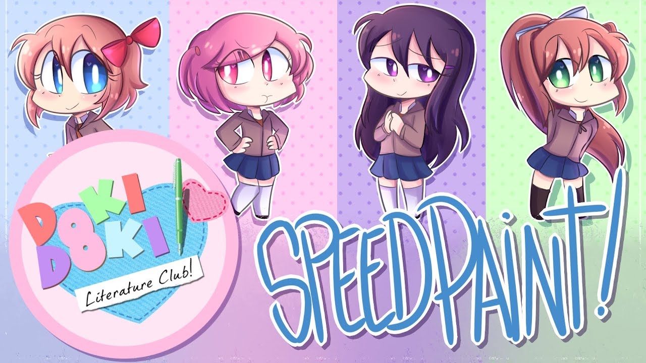 Doki Doki Literature Club! SpeedPaint! (SPOILERS)