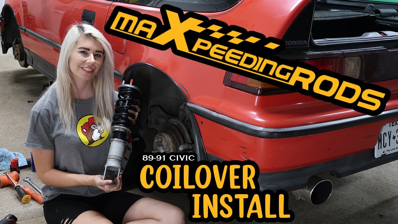 Installing MaXpeedingRods Coilovers On My B16A CRX