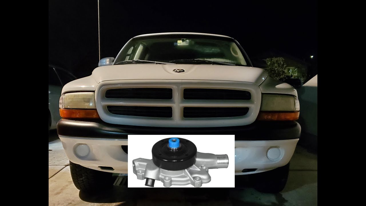 Dodge Dakota 3.9L V6 2002 года выпуска — замена водяного насоса