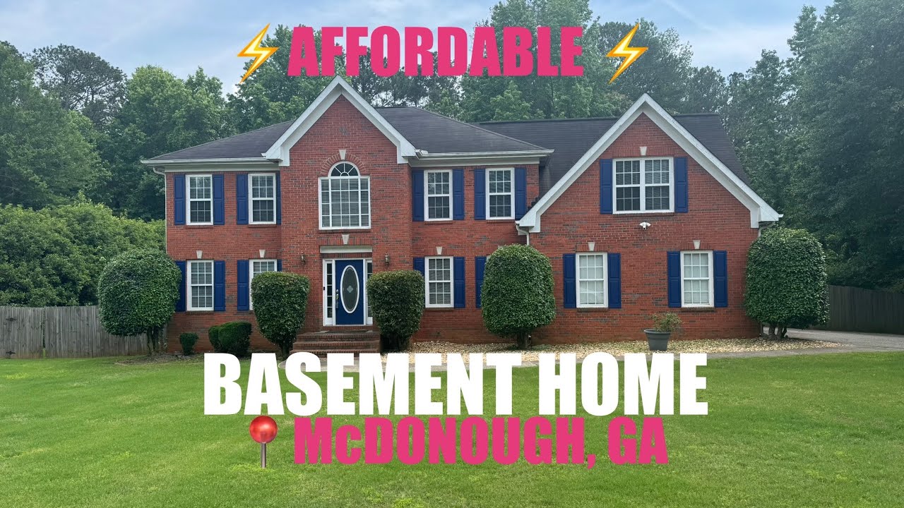 What Do You Think About This ⚡️AFFORDABLE⚡️ Basement Home in McDonough, GA?
