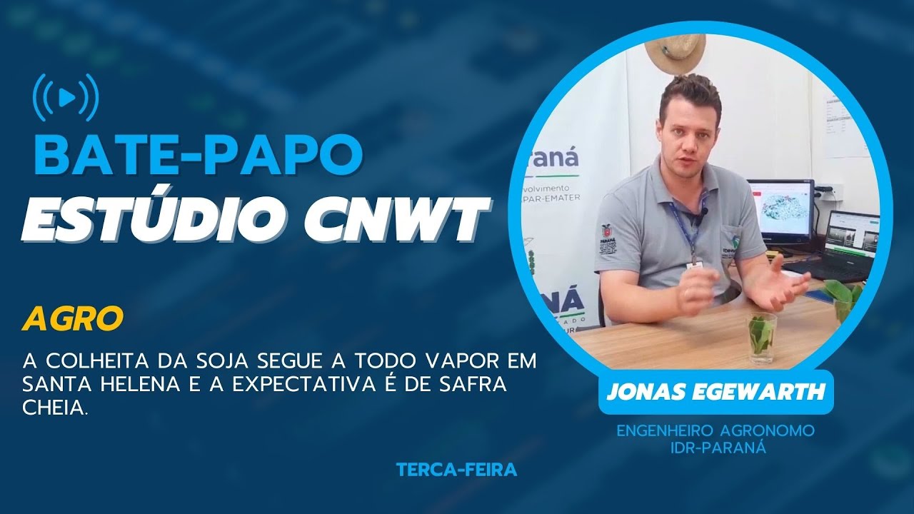 A colheita da soja segue a todo vapor em Santa Helena e a expectativa é de safra cheia.