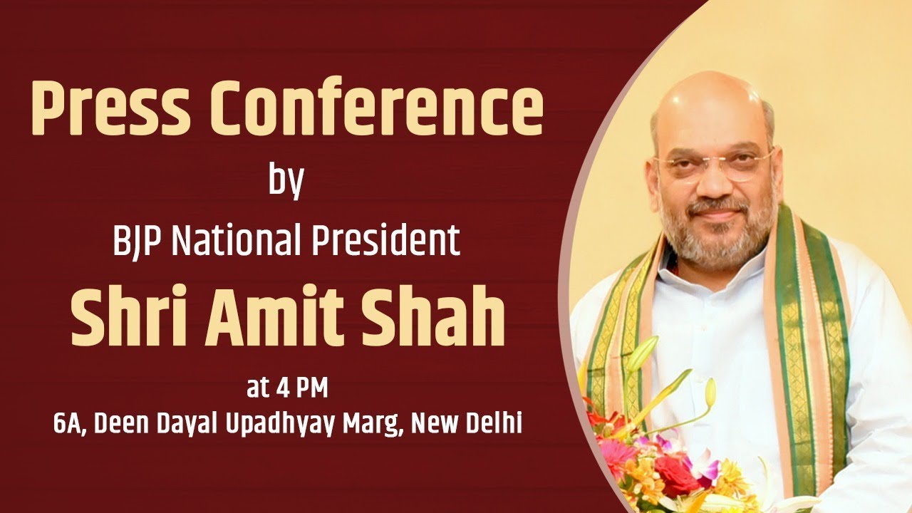 Press Conference by Shri Amit Shah on Karnataka election results. : 21.05.2018