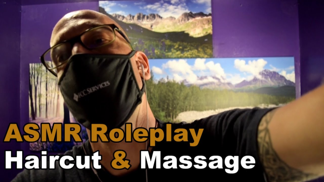 ASMR Roleplay Haircut and Massage - Neck, Face, & Scalp - [House Call]