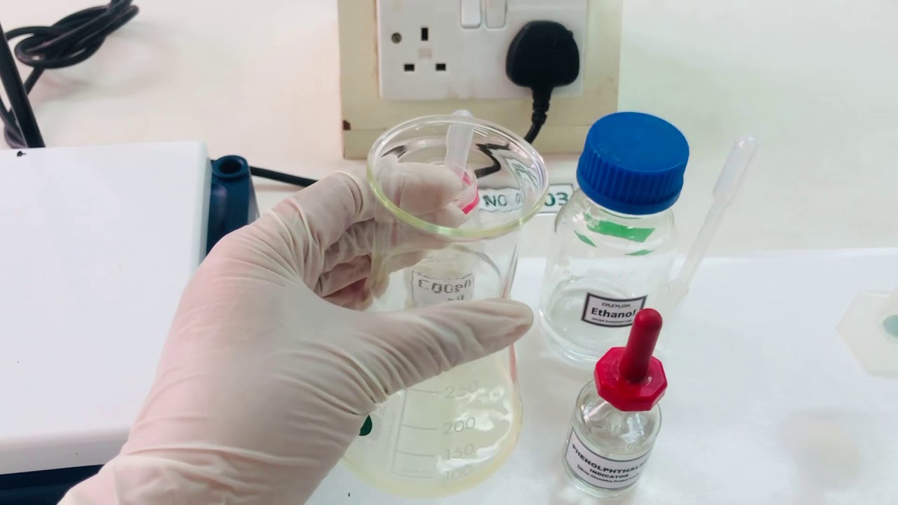 Experiment no. 8 - free fatty acids in oils